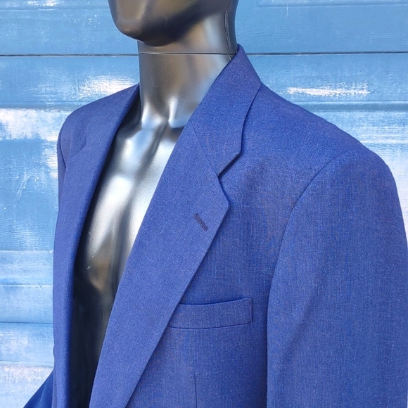 Robert Alan Men's Pure Cotton (2) Button Luxury Blazer - Picture 7 of 17